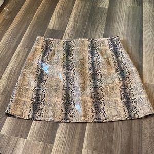 Faux Snakeskin skirt
